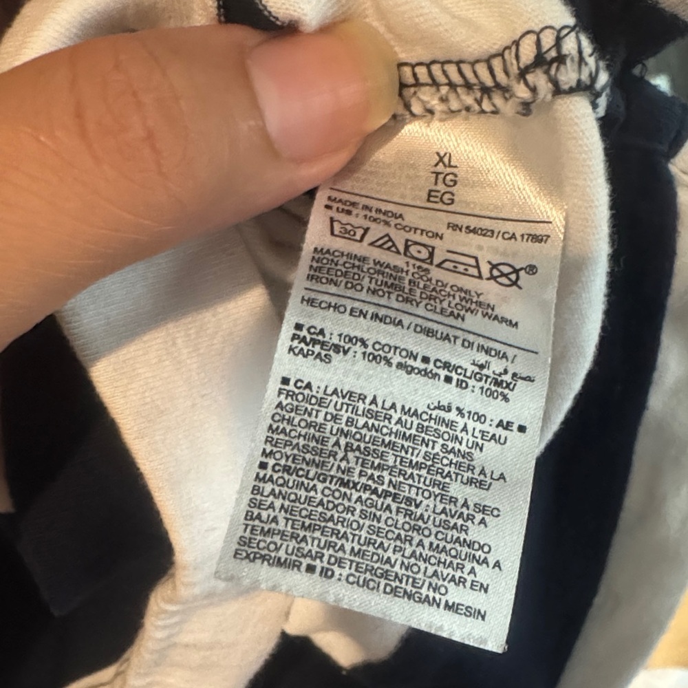 Old Navy Navy and White Striped Tee - Picture 2 of 5